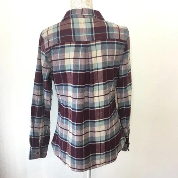 Woolrich Flannel Plaid MED Cotton Button Down 1236 - Picture 3 of 7